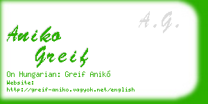 aniko greif business card