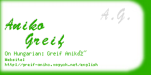 aniko greif business card